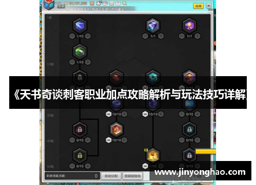 《天书奇谈刺客职业加点攻略解析与玩法技巧详解》